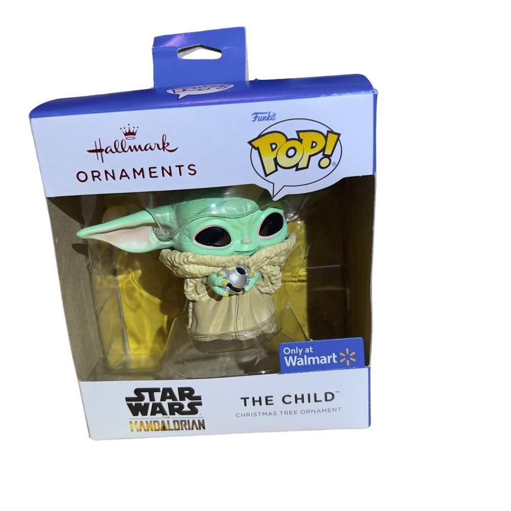 Hallmark Funko Pop Star Wars Mandalorian The Child 2 1/4” Christmas Ornament NEW